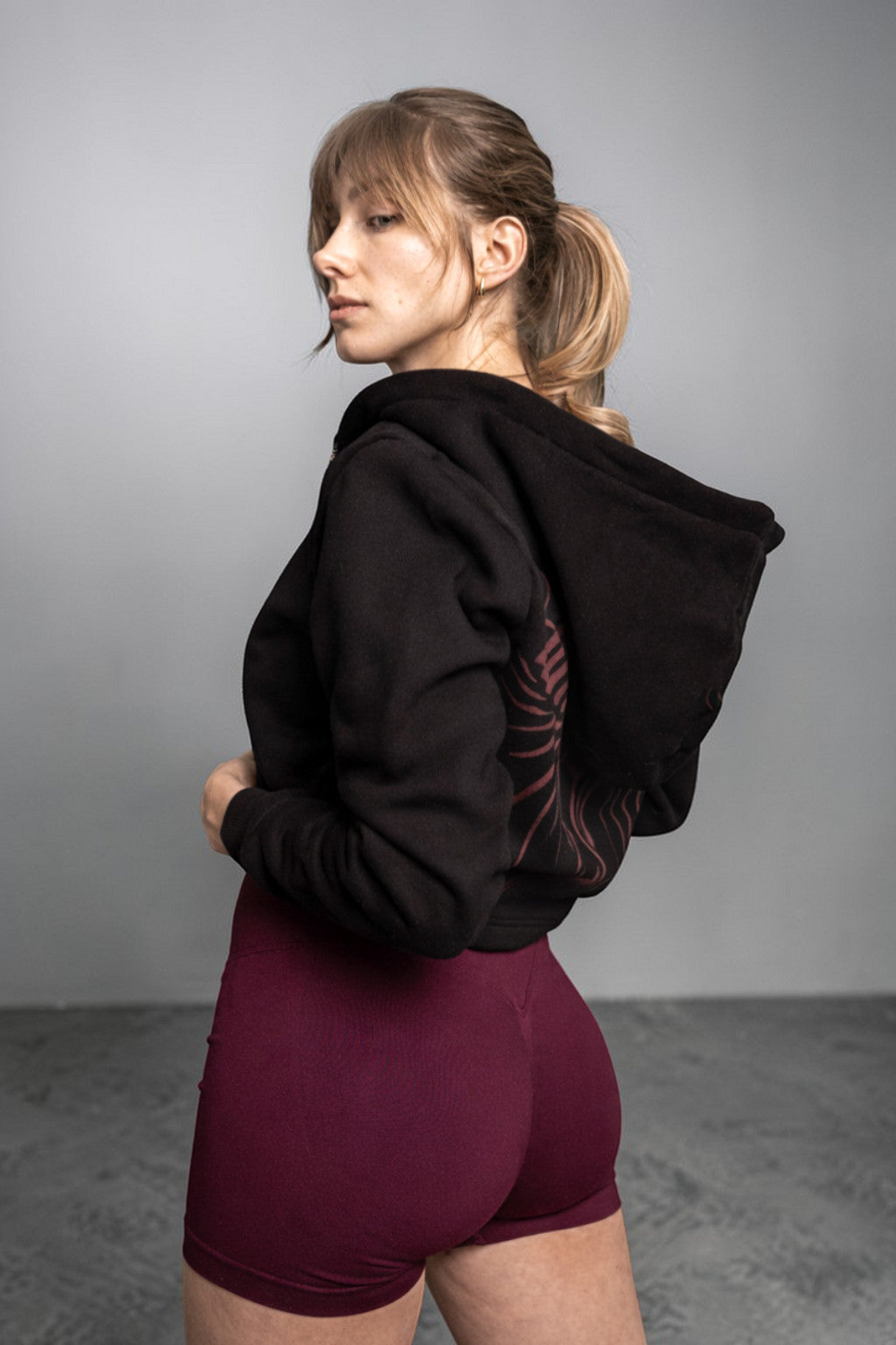 Banshee — Crop Hoodie Zip-Up | OverPower Strength Wear
